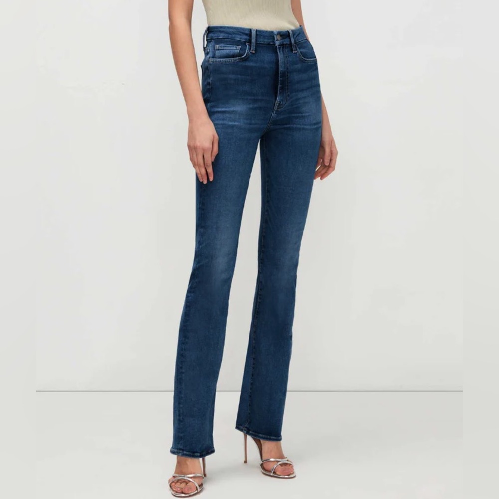 7 For All Mankind  NO FILTER ULTRA HIGH RISE SKINNY BOOT IN SOPHIE BLUE Sz 27